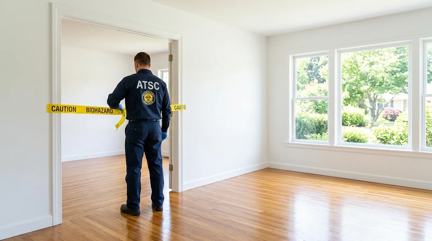 Certified biohazard cleanup crew performing Trauma Scene Cleanup in Coconut Grove